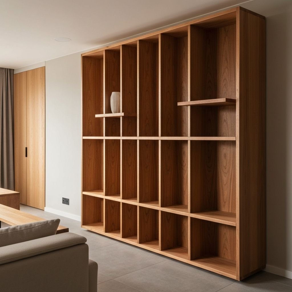 Estante de madeira personalizada